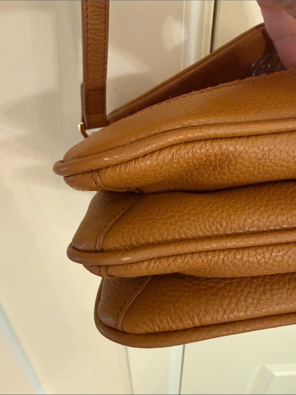 Milaner Italy Alex Woven Tan  Crossbody Bag for Women - Picture 9 of 10